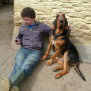 "dont interupt us....were doing some important texting!"
Basnicky and his friend Bradley